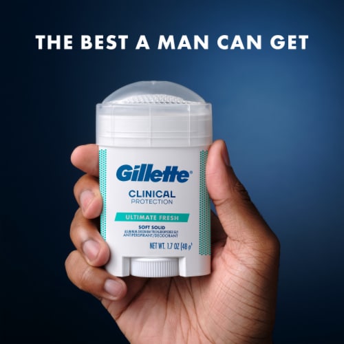 Gillette Deodorant Clinical Soft Solid Ultimte Fresh 1.7oz
