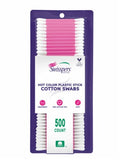 Swisspers Cotton Swabs 500 Count Hot Color Plastic Stick