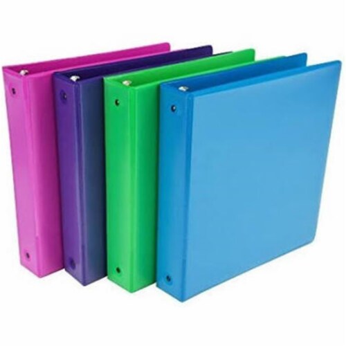 samsill Durable View Binder - Assorted Fashion Colors, 1.5"