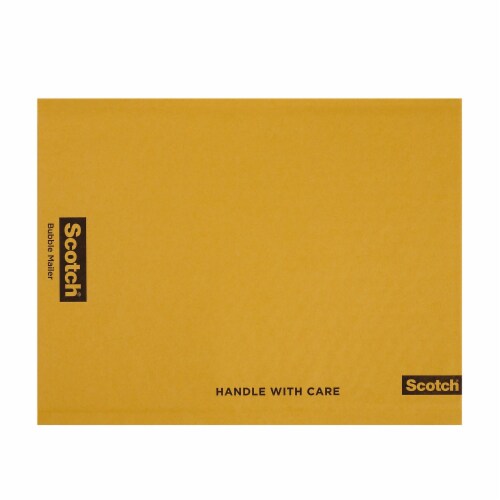 Scotch Plastic Bubble Mailer, 4 count Yellow - Size 5, 10.5" x 15.25"