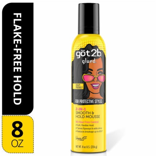 Got 2B Glued 2-In-1 Smooth & Hold Mousse 8oz