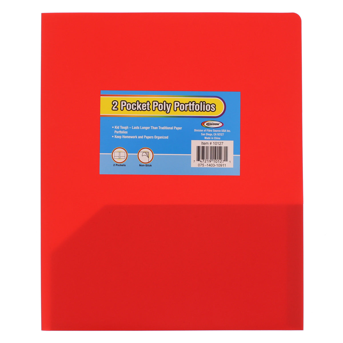 iScholar Twin Pocket Poly Portfolio - Assorted Colors