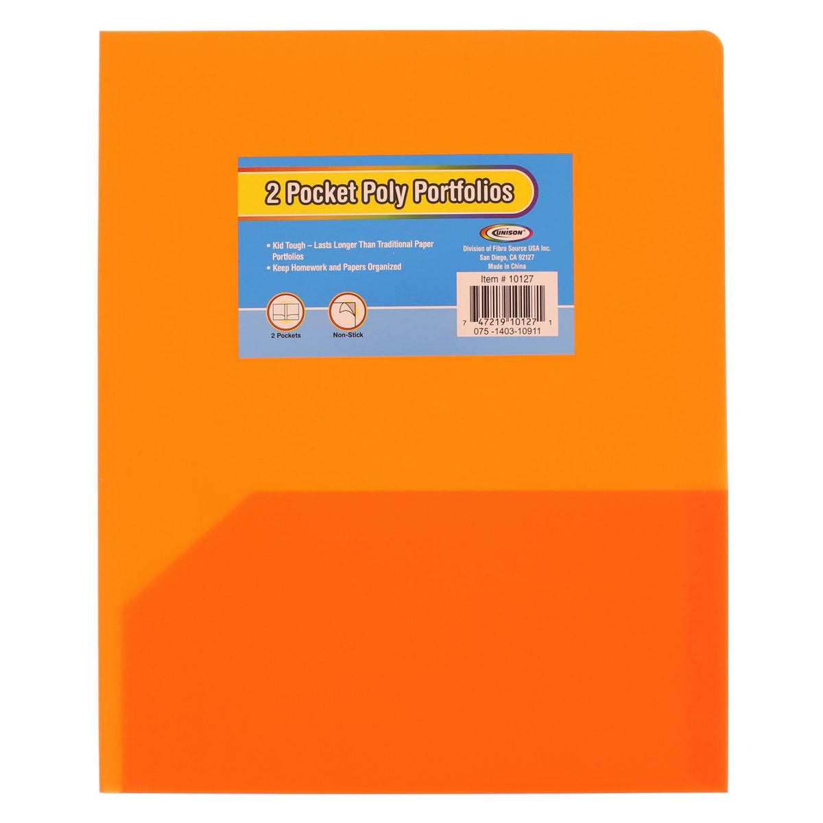 iScholar Twin Pocket Poly Portfolio - Assorted Colors