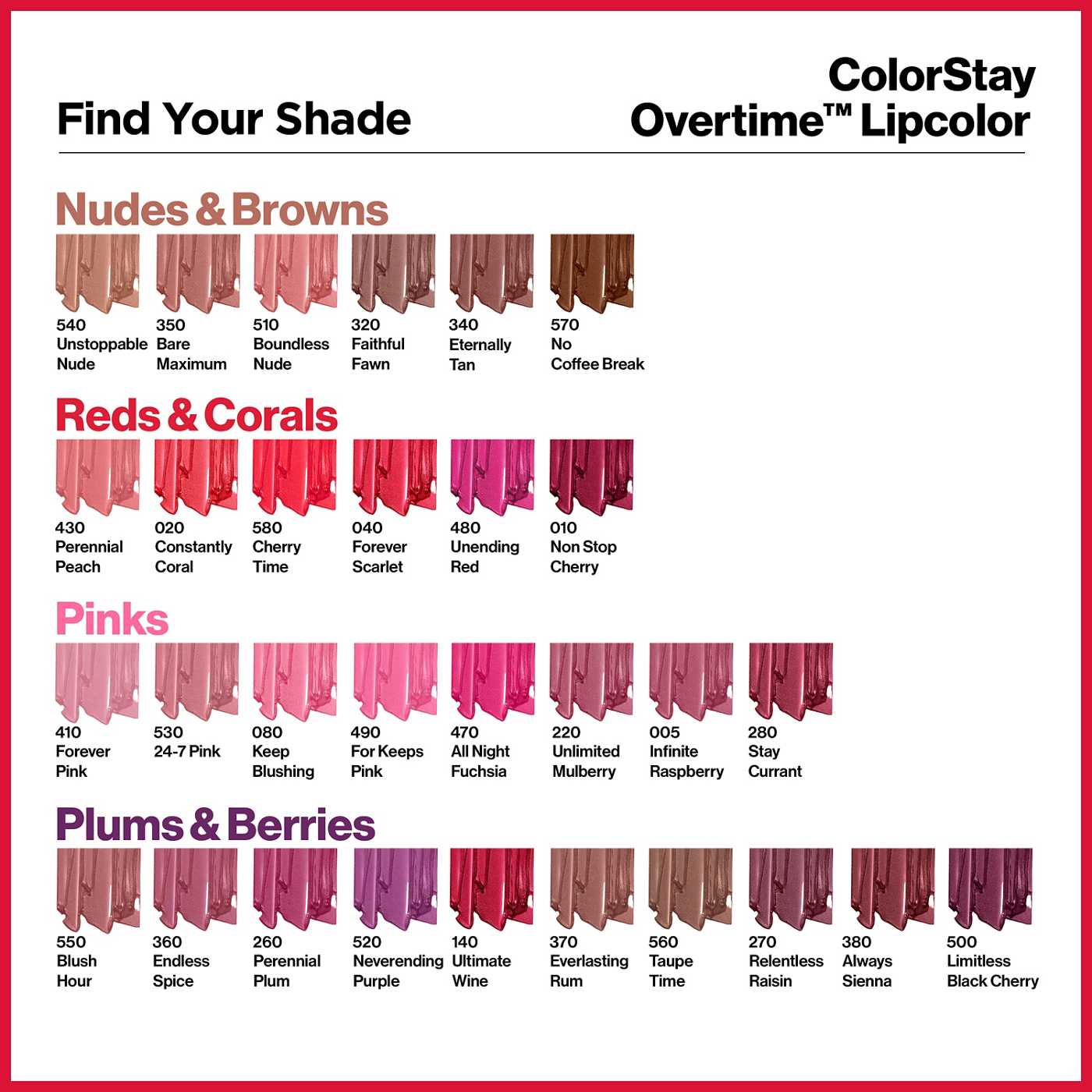 REVLON ColorStay Overtime Lipcolor - 270 Relentless Raisin