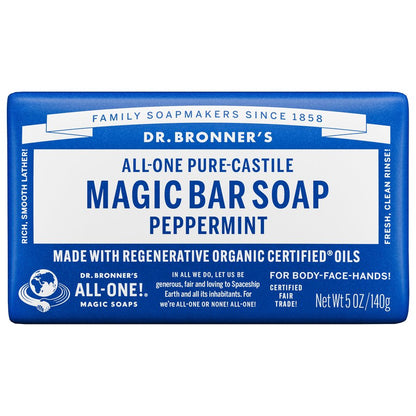 DR. BRONNER'S BAR SOAP,OG3,PEPPMNT,HEMP