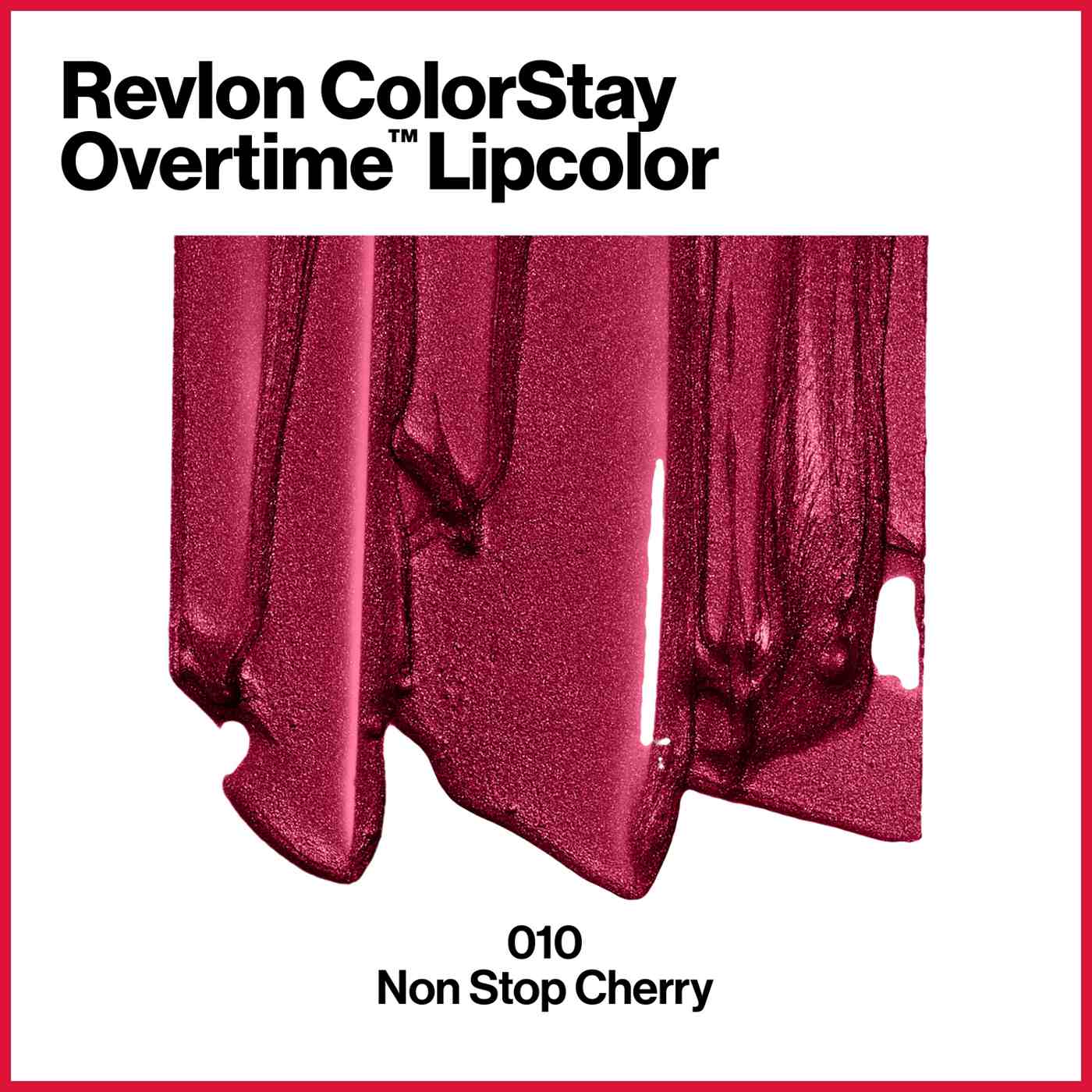 REVLON ColorStay Overtime Lipcolor - 010 Non-Stop Cherry