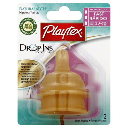 Babyking Medium Flow Latex Nipples, 3 count