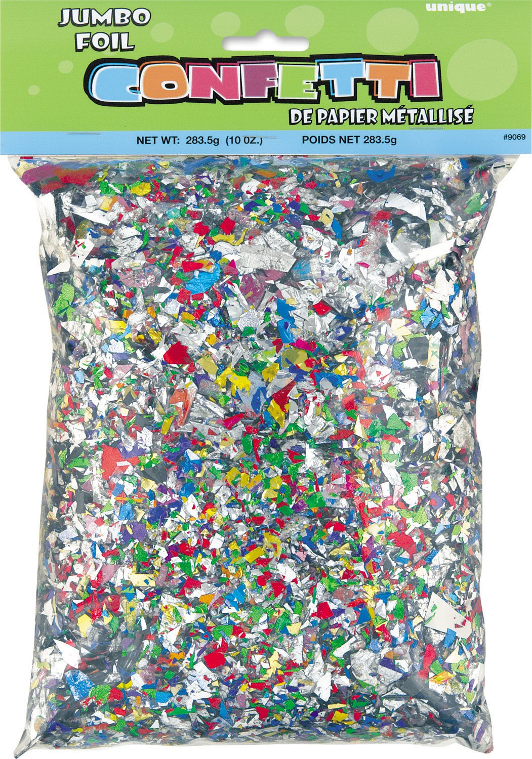 Unique Multicolor Foil Confetti, 2.5oz
