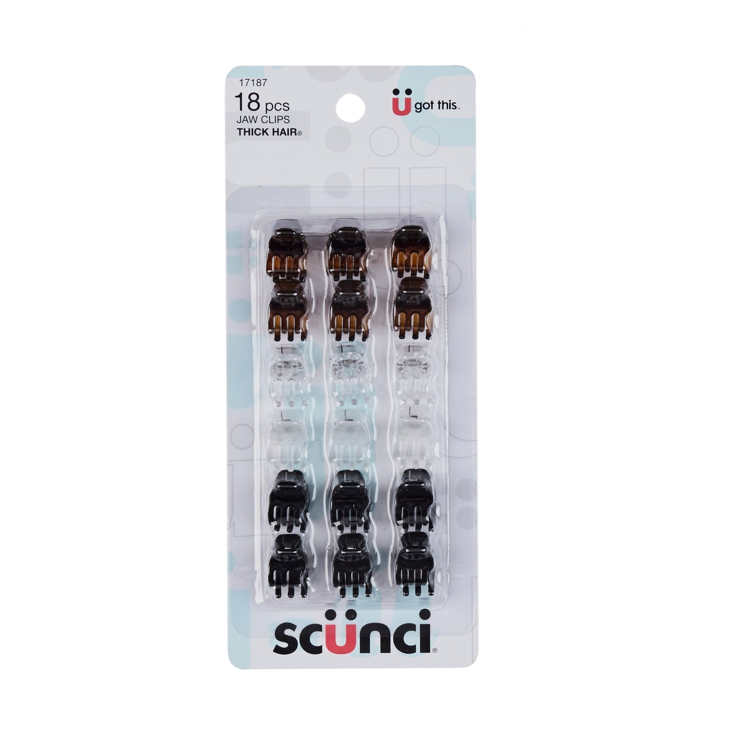 Scünci Effortless Beauty Thick Hair 6cm Jaw Clips, 2 CT