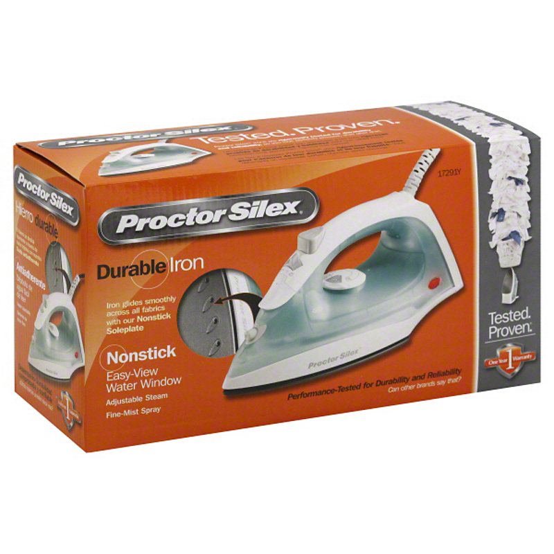 Proctor Silex® Nonstick Iron, WHITE, 17291R