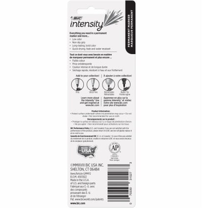 BiC ECO-lutions Recycled Fine Point Permanent Marker - Black, 3 count