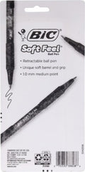 BiC Soft Feel Retractable Ballpoint Pens - Assorted Colors, 6 count