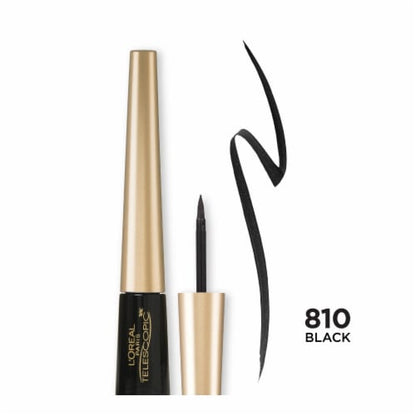 L'ORÉAL PARIS Telescopic Precision Liquid Eyeliner, 810 Black, 0.08 fl. oz.