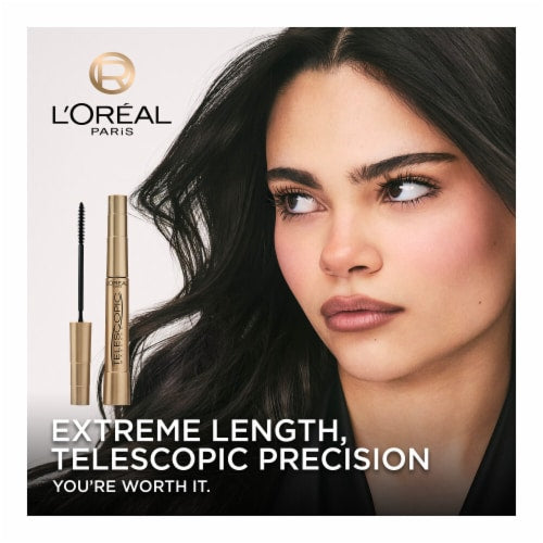 L'ORÉAL PARIS Telescopic Original Washable Lengthening Mascara, 935 Carbon Black, 0.24 fl. oz.