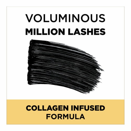 L'ORÉAL PARIS Voluminous Million Lashes Waterproof Mascara, 670 Blackest Black Waterproof, 0.32 fl. oz.