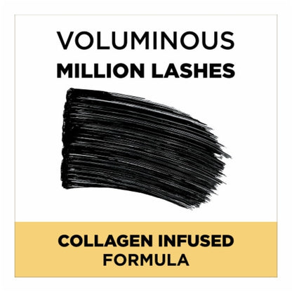 L'ORÉAL PARIS Voluminous Million Lashes Waterproof Mascara, 670 Blackest Black Waterproof, 0.32 fl. oz.