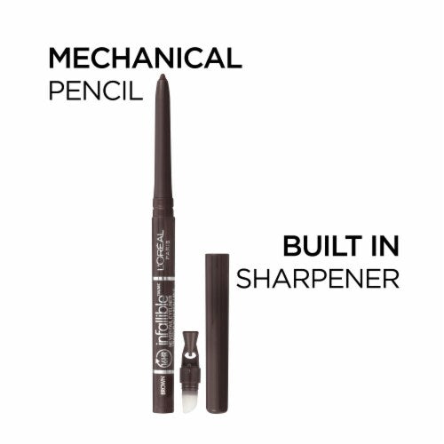 L'ORÉAL PARIS Infallible Never Fail Pencil Eyeliner with Built in Sharpener, 521 Slate, 0.008 oz.