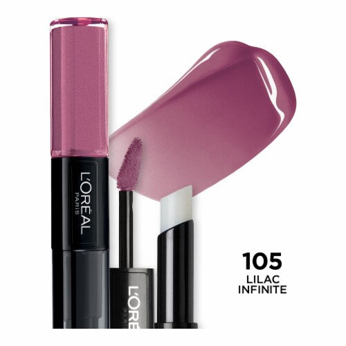 L'ORÉAL PARIS Infallible Pro Last 2-Step Lipstick, Lilac Infinite, 1 oz