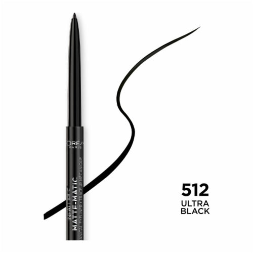 L'ORÉAL PARIS Infallible Matte-Matic Mechanical Eyeliner, 512 Ultra Black, 0.01 oz.
