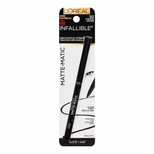 L'ORÉAL PARIS Infallible Matte-Matic Mechanical Eyeliner, 512 Ultra Black, 0.01 oz.