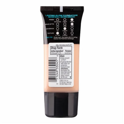 L'ORÉAL PARIS Infallible Pro-Glow Foundation, 204 Natural Buff, 1 fl. oz.