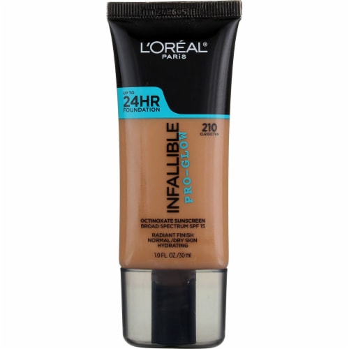 L'ORÉAL PARIS Infallible Pro-Glow Foundation, 210 Classic Tan, 1 fl. oz.