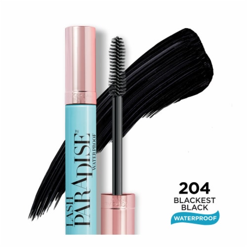 L'ORÉAL PARIS Voluminous Lash Paradise Waterproof Mascara, 204 Waterproof Blackest Black, 0.28 fl oz