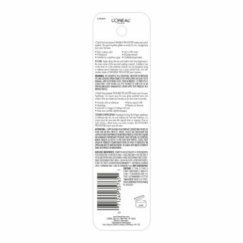 L'ORÉAL PARIS Infallible Pro-Last Waterproof, Up to 24HR Pencil Eyeliner, 970 Purple, 0.042 oz.