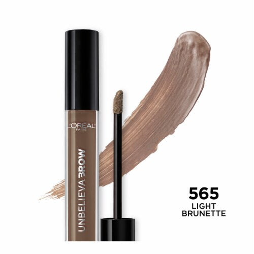 L'ORÉAL PARIS Unbelieva-Brow Longwear Waterproof Tinted Brow Gel, 565 Light Brunette, 0.15 fl. oz.
