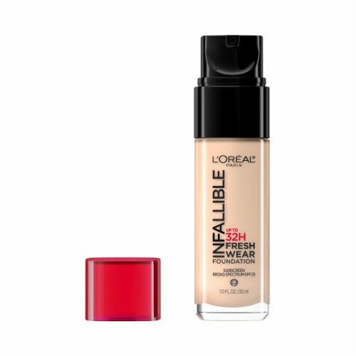 L'ORÉAL PARIS Infallible 32 Hour Fresh Wear Lightweight Foundation, 415 Rose Ivory, 1 oz.
