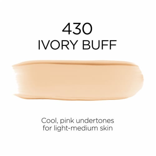 L'ORÉAL PARIS Infallible 32 Hour Fresh Wear Lightweight Foundation, 430 Ivory Buff, 1 oz.