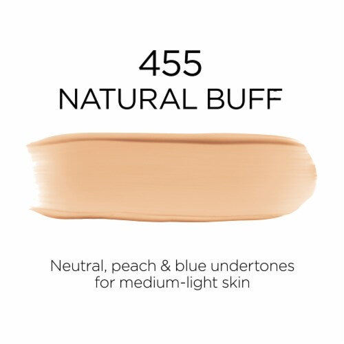 L'ORÉAL PARIS Infallible 32 Hour Fresh Wear Lightweight Foundation, 455 Natural Buff, 1 oz.