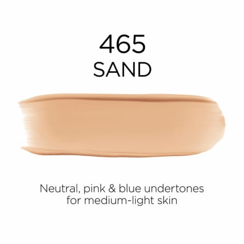 L'ORÉAL PARIS Infallible 32 Hour Fresh Wear Lightweight Foundation, 465 Sand, 1 fl oz
