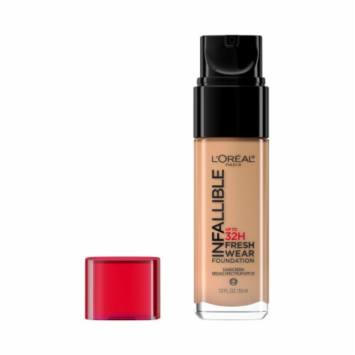 L'ORÉAL PARIS Infallible 32 Hour Fresh Wear Lightweight Foundation, 470 Radiant Honey, 1 oz.