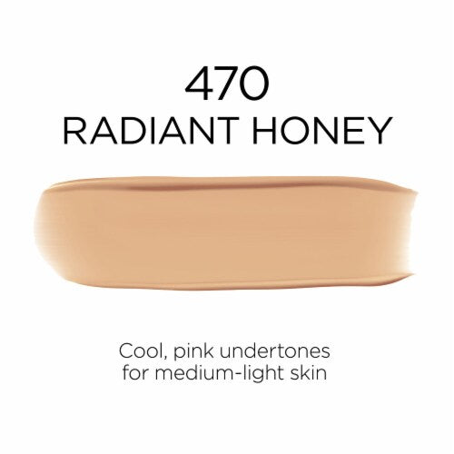 L'ORÉAL PARIS Infallible 32 Hour Fresh Wear Lightweight Foundation, 470 Radiant Honey, 1 oz.