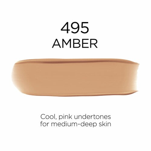 L'ORÉAL PARIS Infallible 32 Hour Fresh Wear Lightweight Foundation, 495 Amber, 1 oz.