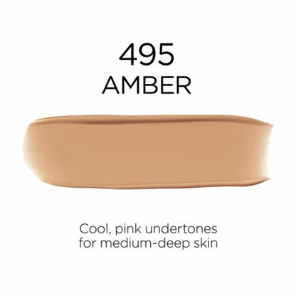 L'ORÉAL PARIS Infallible 32 Hour Fresh Wear Lightweight Foundation, 495 Amber, 1 oz.