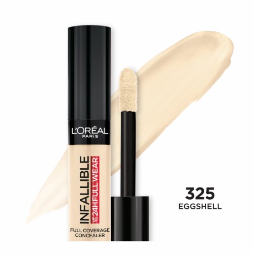 L'ORÉAL PARIS Infallible Full Wear Concealer Waterproof, Full Coverage, 325 Eggshell, 0.33 fl. oz.