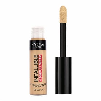 L'ORÉAL PARIS Infallible Full Wear Concealer Waterproof, Full Coverage, 375 Latte, 0.33 fl. oz.