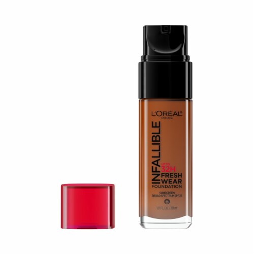 L'ORÉAL PARIS Infallible 32 Hour Fresh Wear Lightweight Foundation, 525 Deep Golden, 1 oz.