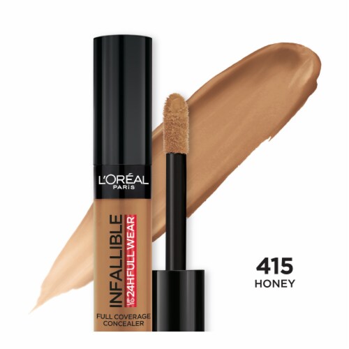 L'ORÉAL PARIS Infallible Full Wear Concealer Waterproof, Full Coverage, 415 Honey, 0.33 fl. oz.