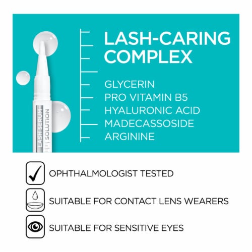 L'ORÉAL PARIS Lash Serum Solution Eyelash Serum with Lash Caring Complex