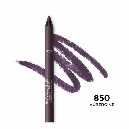 L'ORÉAL PARIS Infallible Pro-Last Waterproof, Up to 24HR Pencil Eyeliner, 850 Aubergine, 0.042 oz.