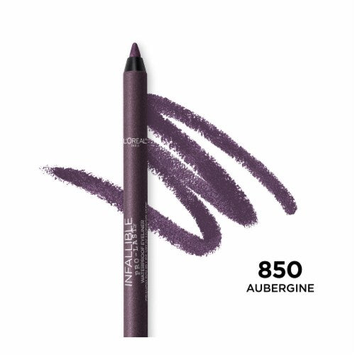 L'ORÉAL PARIS Infallible Pro-Last Waterproof, Up to 24HR Pencil Eyeliner, 850 Aubergine, 0.042 oz.