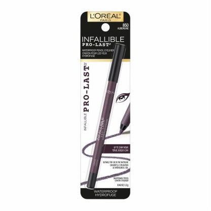 L'ORÉAL PARIS Infallible Pro-Last Waterproof, Up to 24HR Pencil Eyeliner, 850 Aubergine, 0.042 oz.
