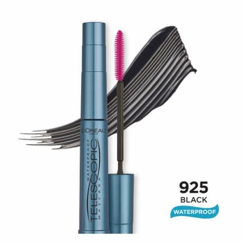 L'ORÉAL PARIS Telescopic Original Waterproof Lengthening Mascara, 925 Waterproof Black, 0.24 fl. oz.