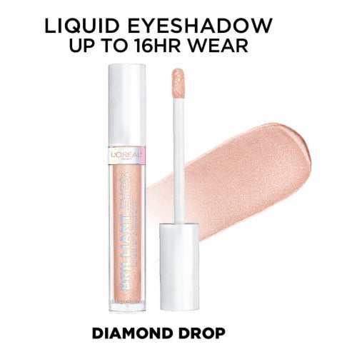 L'ORÉAL PARIS Brilliant Eyes Shimmer Liquid Eye Shadow Makeup, 420 Diamond Drop, 0.1 oz.