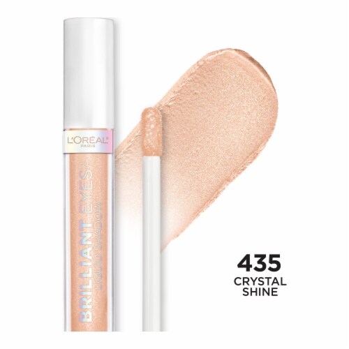 L'ORÉAL PARIS Brilliant Eyes Shimmer Liquid Eye Shadow Makeup, 410 Crystal Shine, 0.1 oz.