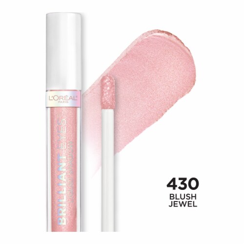 L'ORÉAL PARIS Brilliant Eyes Shimmer Liquid Eye Shadow Makeup, 415 Blush Jewel, 0.1 oz.