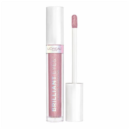 L'ORÉAL PARIS Brilliant Eyes Shimmer Liquid Eye Shadow Makeup, 430 Amethyst Quartz, 0.1 oz.